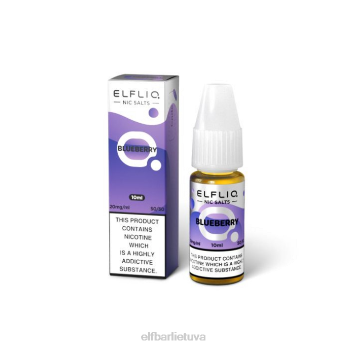 elfbar elfliq mėlynių nic druskos - 10ml-20 mg/ml 24L2216