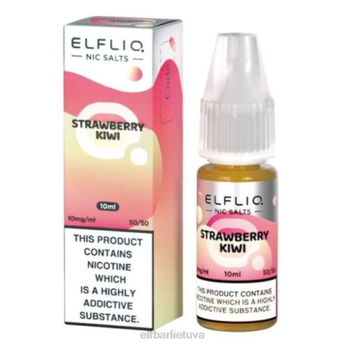 elfbar elfliq nic druskos - braškių kivi - 10ml-10 mg/ml 24L2180