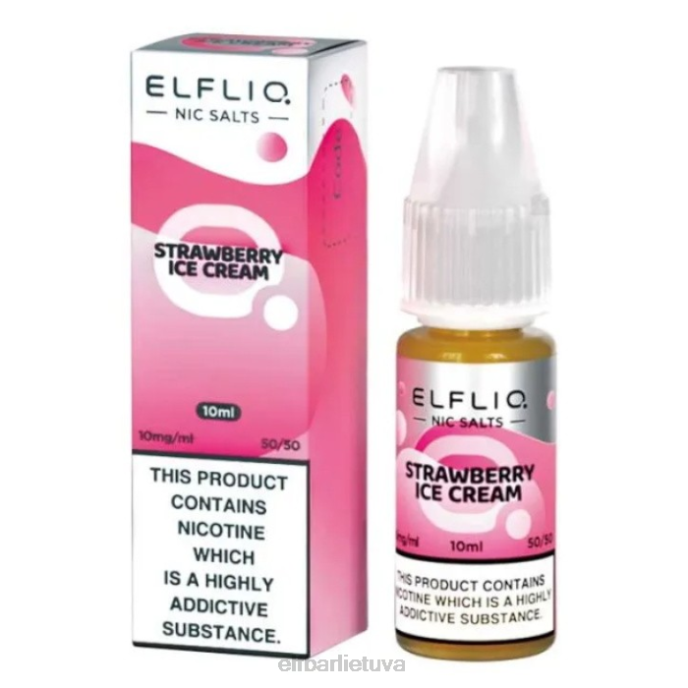 elfbar elfliq nic druskos - braškių sniegas - 10ml-10 mg/ml 24L2182