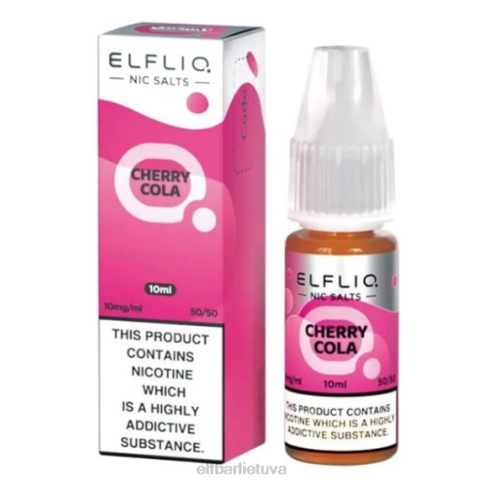 elfbar elfliq nic druskos - vyšnių kola - 10ml-10mg/ml 24L2196