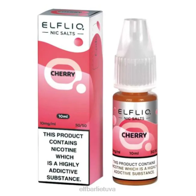 elfbar elfliq nic druskos - vyšnios - 10ml-10 mg/ml 24L2199