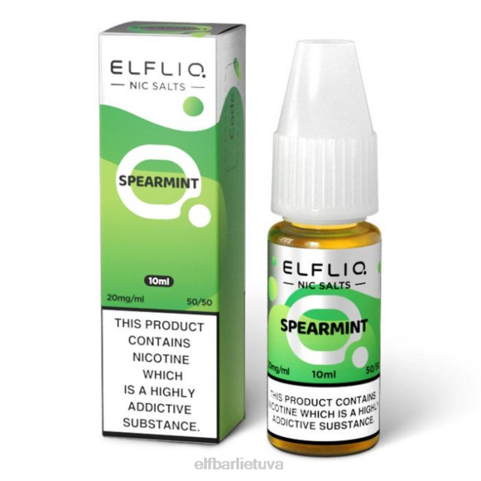 elfbar elfliq pipirmėčių nic druskos - 10ml-5mg 24L2206