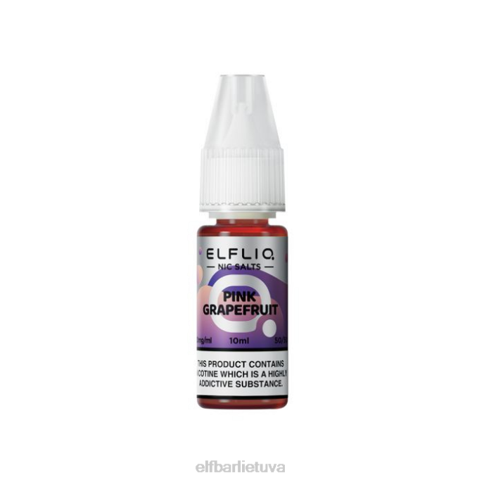 elfbar elfliq rausvos greipfruto nic druskos - 10ml-10mg/ml 24L2202