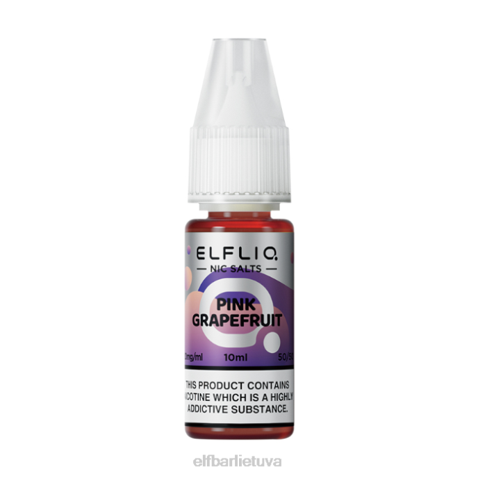 elfbar elfliq rausvos greipfruto nic druskos - 10ml-10mg/ml 24L2202