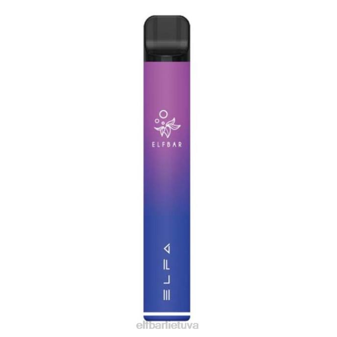 elfbar elfa pod rinkinys - pod starter kit - 500mah 24L2103 aurora violetinė