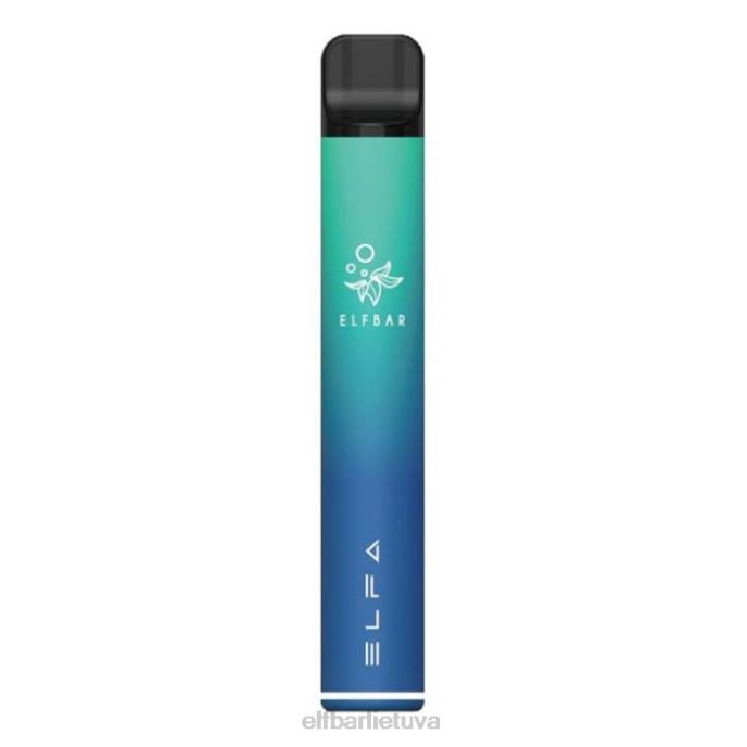 elfbar elfa pod rinkinys - pod starter kit - 500mah 24L2104 aurora mėlyna