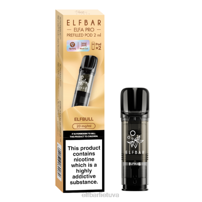 elfbar elfa pro užpildytos ankštys - 20 mg - 2 vnt 24L2101 elfų turbo