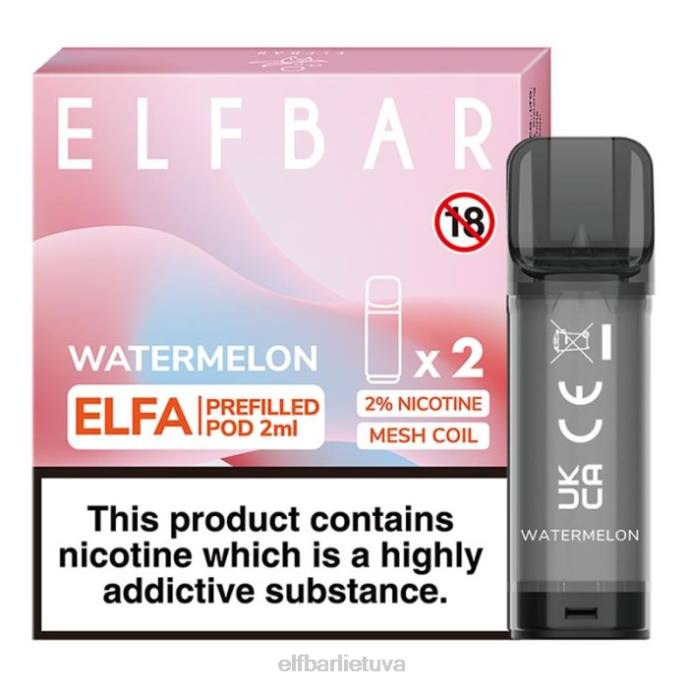 elfbar elfa užpildyta ankštis - 2ml - 20mg (2 pakuotės) 24L2106 mėlynių