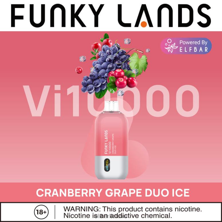 ELFBAR Funky Lands geriausio skonio vienkartinė vape vi10000 ledinė serija klasikinė ledinė kava 6FJ44155