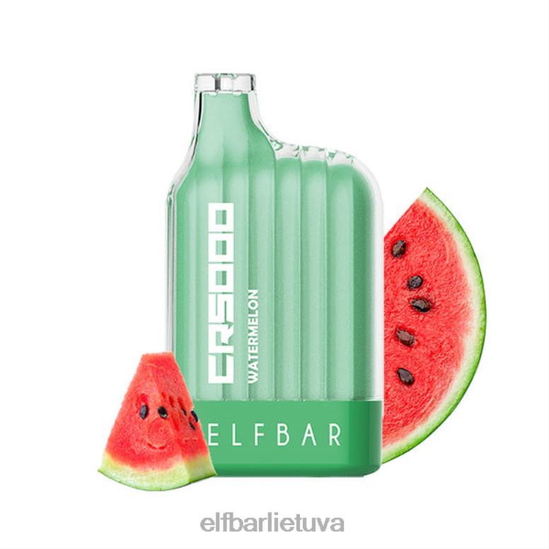 ELFBAR cr5000 vienkartinis vape 5000 įpūtimų arbūzas 6FJ4427