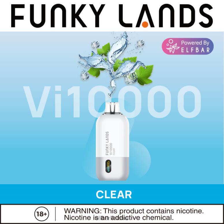 ELFBAR funky lands vienkartiniai vape vi10000 puffs aišku 6FJ44169