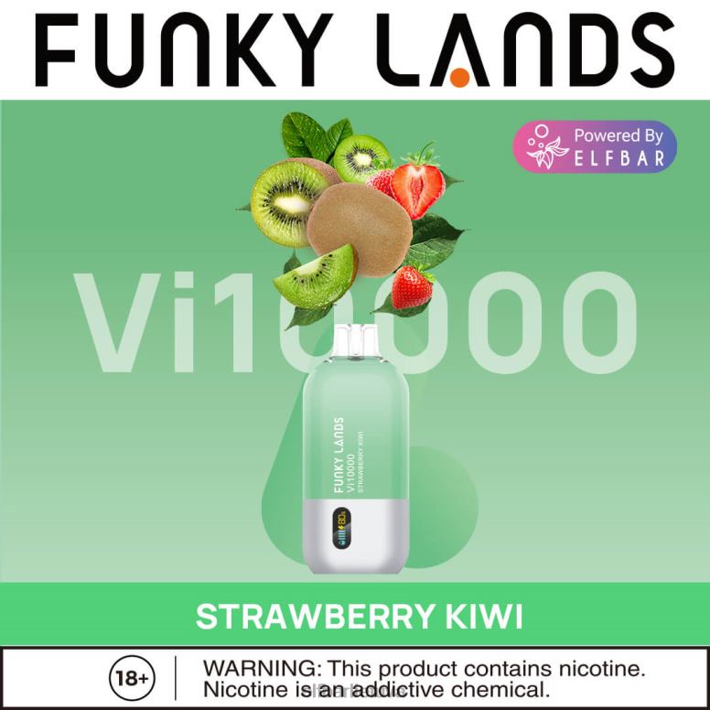 ELFBAR funky lands vienkartiniai vape vi10000 puffs braškių kivi 6FJ44161