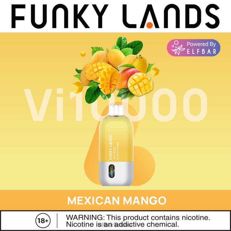 ELFBAR funky lands vienkartiniai vape vi10000 puffs meksikietiškas mangas 6FJ44166