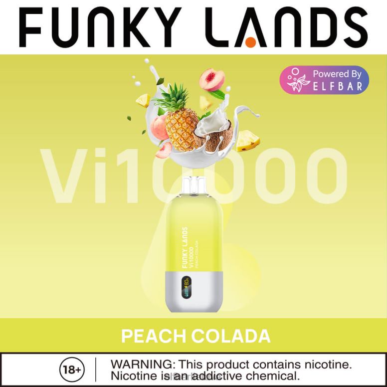 ELFBAR funky lands vienkartiniai vape vi10000 puffs persikų kolada 6FJ44162