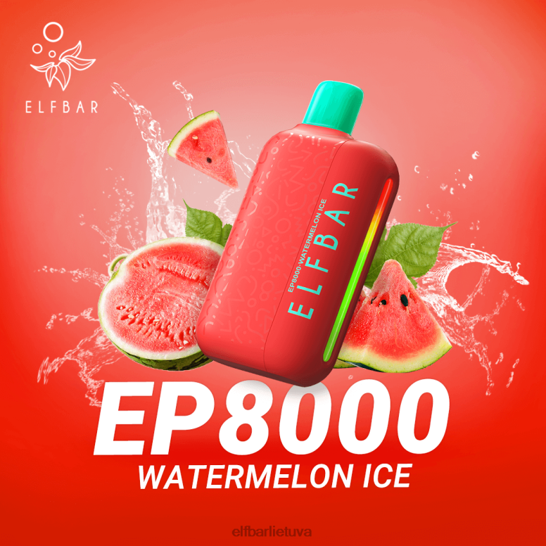 ELFBAR vienkartiniai vape nauji ep8000 pūstukai arbūzų ledas 6FJ4462