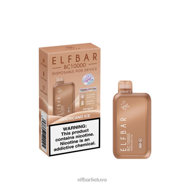 ELFBAR vienkartinis vape naujas bc10000 10000puffs amerikietiškas ledas 6FJ4447