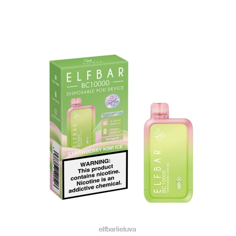 ELFBAR vienkartinis vape naujas bc10000 10000puffs braškių kivių ledukai 6FJ4446