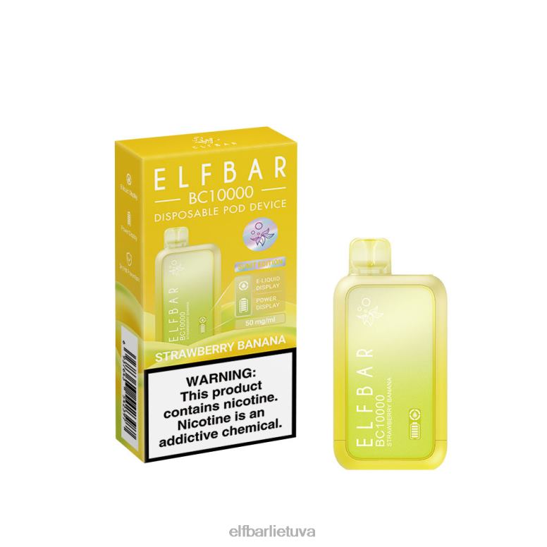 ELFBAR vienkartinis vape naujas bc10000 10000puffs braškinis bananas 6FJ4445