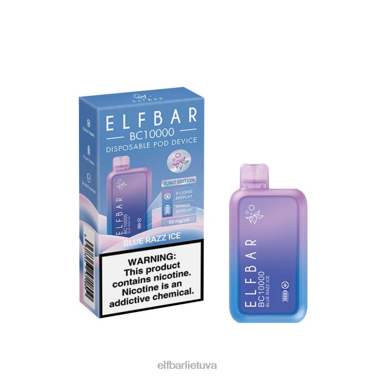 ELFBAR vienkartinis vape naujas bc10000 10000puffs mėlynas razz ledas 6FJ4436