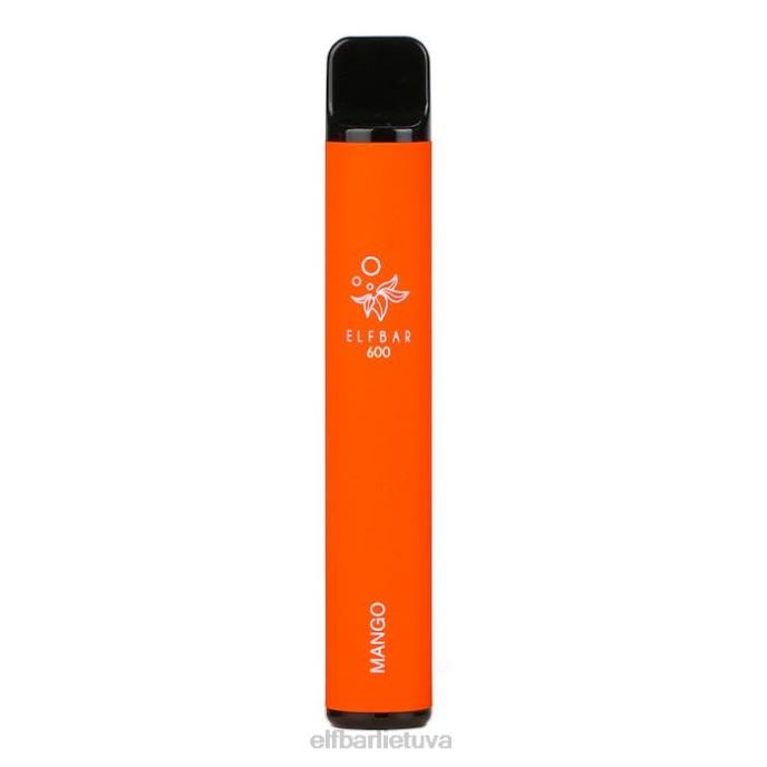 elfbar 600 vienkartinis vape - 20mg 24L251 mango